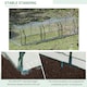 image 6 of Outsunny Tunnel Greenhouse Steel Frame for Garden Backyard w/ Zipper Doors