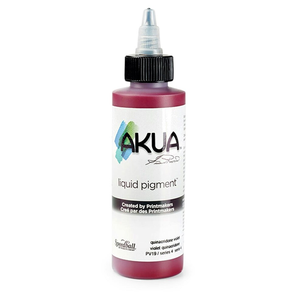 Speedball Akua Liquid Pigment, Quinacridone Violet, 4oz