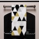 image 2 of Gold & Black Geometric Triangles (Kitchen Towel)