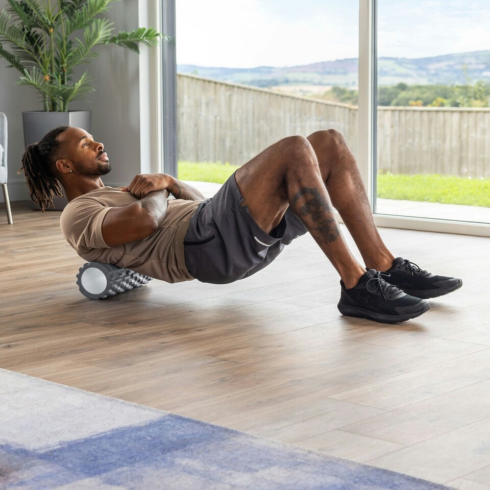 image 1 of Grid Foam Roller - Grey