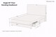 image 5 of Sloomy Alabama Black Plush Divan Bed Base 2 Drawers Same Side With 54 Inch Floor Standing Headboard | Black | Black | Single | 1