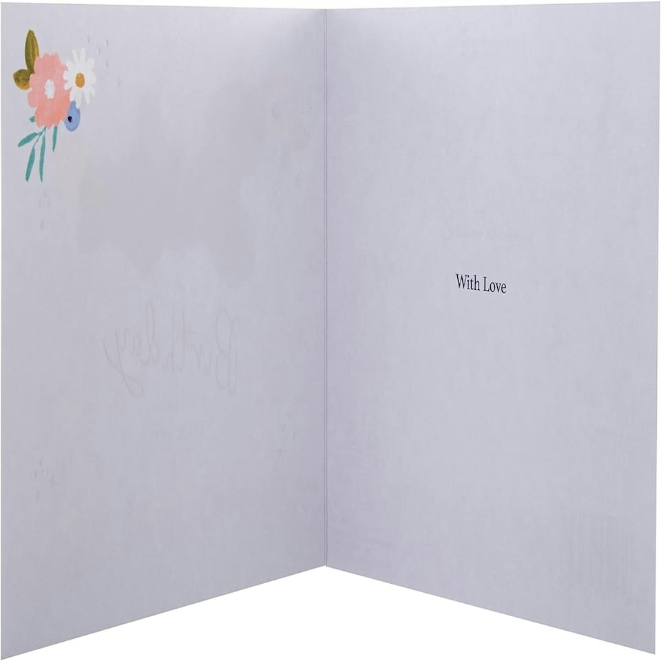 image 1 of Flowers and Star Design Sister Birthday Card