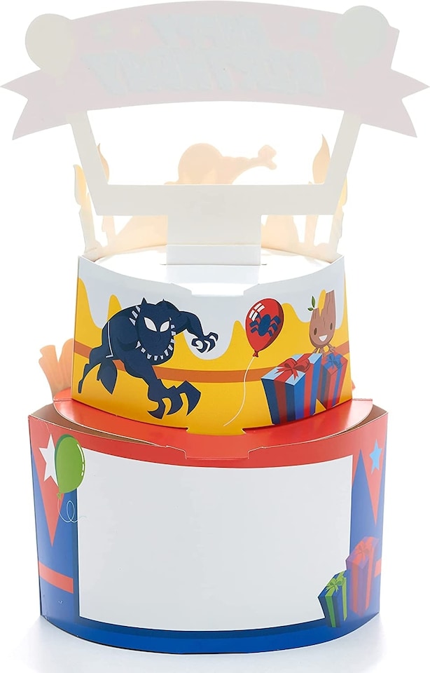 image 1 of Fun Hero Pop-Up Design Marvel Birthday Boy Card