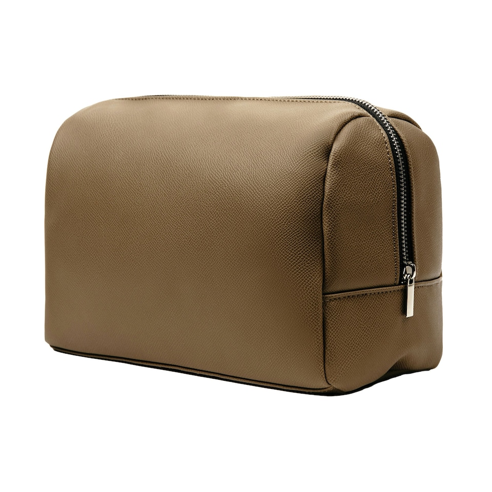 image 1 of Vinga Bermond PU Recycled Toiletry Bag - Brown - One Size | Brown
