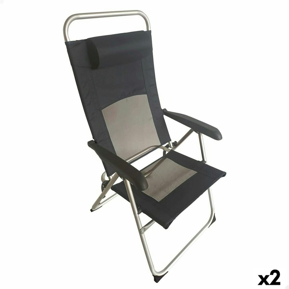 image 1 of Folding Chair with Headrest Aktive 48 x 114 x 63 cm N/A