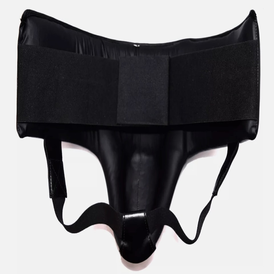 image 1 of Black Groin Guard - Large