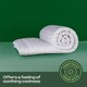 image 5 of MHG Living 1.5 Tog Summer Striped Duvet|Anti-Allergy Hypoallergenic Hollowfibre Quilt-Super King