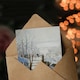 image 3 of Claude Monet Art Card The Magpie Winter Landscape