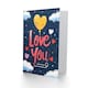 image 2 of Love You Heart Balloon Night Stars Anniversary Valentines Her Wife Card
