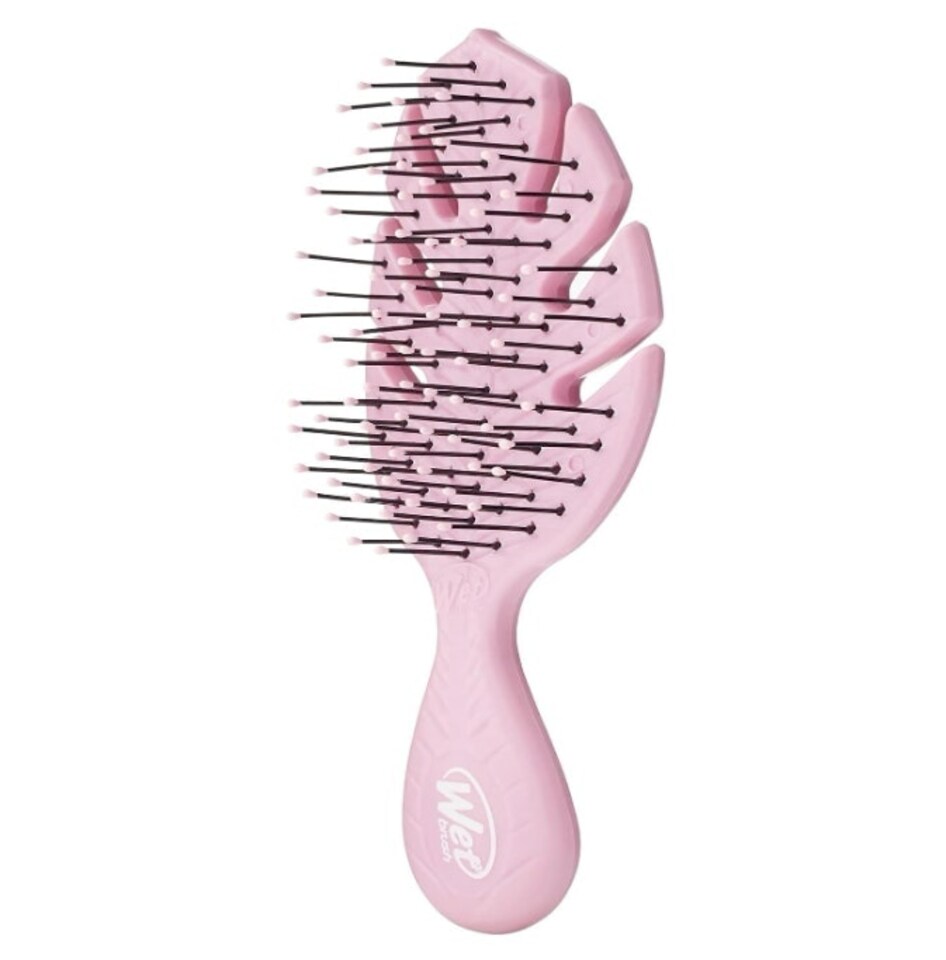 image 1 of WetBrush Go Green Mini Detangler Brush, Pink, Plant Based