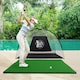 image 9 of COSTWAY Golf Hitting Mat Standard Real Feel Golf Practice Mat