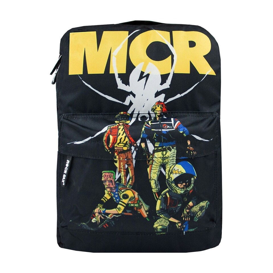 image 1 of Rock Sax MCR Killjoy My Chemical Romance Backpack - Black/Yellow - One Size