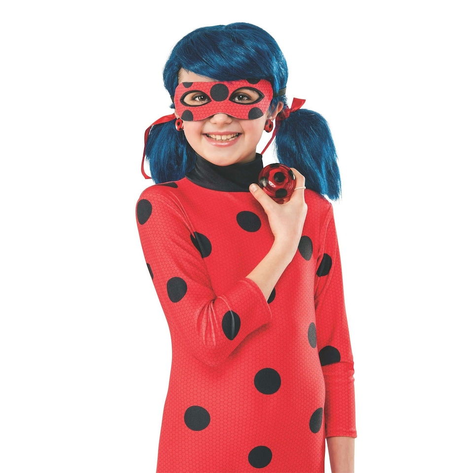 image 1 of Miraculous Lady Bug Costume Accessory Set - Red/Black - One Size