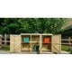 image 1 of Chatburn 6 Recycle Box Store - Timber - L80.4 x W180.5 x H120 cm - Fits 6 x Recycle Boxes Brown