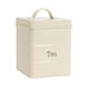 image 5 of Harbour Housewares 4 Piece Cream Vintage Metal Kitchen Canisters Set Utility Storage Utility Containers Storage Box Storage Container