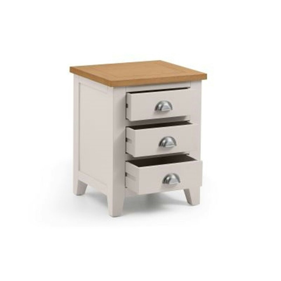 image 1 of Elegant Bedside Table With 3 Drawers