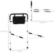 image 3 of HOMCOM Adjustable Bed Assist Rail Grab Bar for Senior and Disabled White