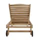 image 8 of Charles Bentley Solid Wooden Teak Garden Reclining Sun Lounger