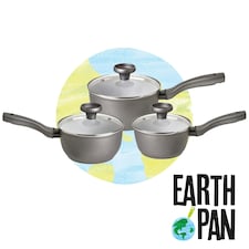 Prestige Earth Pan 3 Piece Ceramic Non-Stick Saucepan Set
