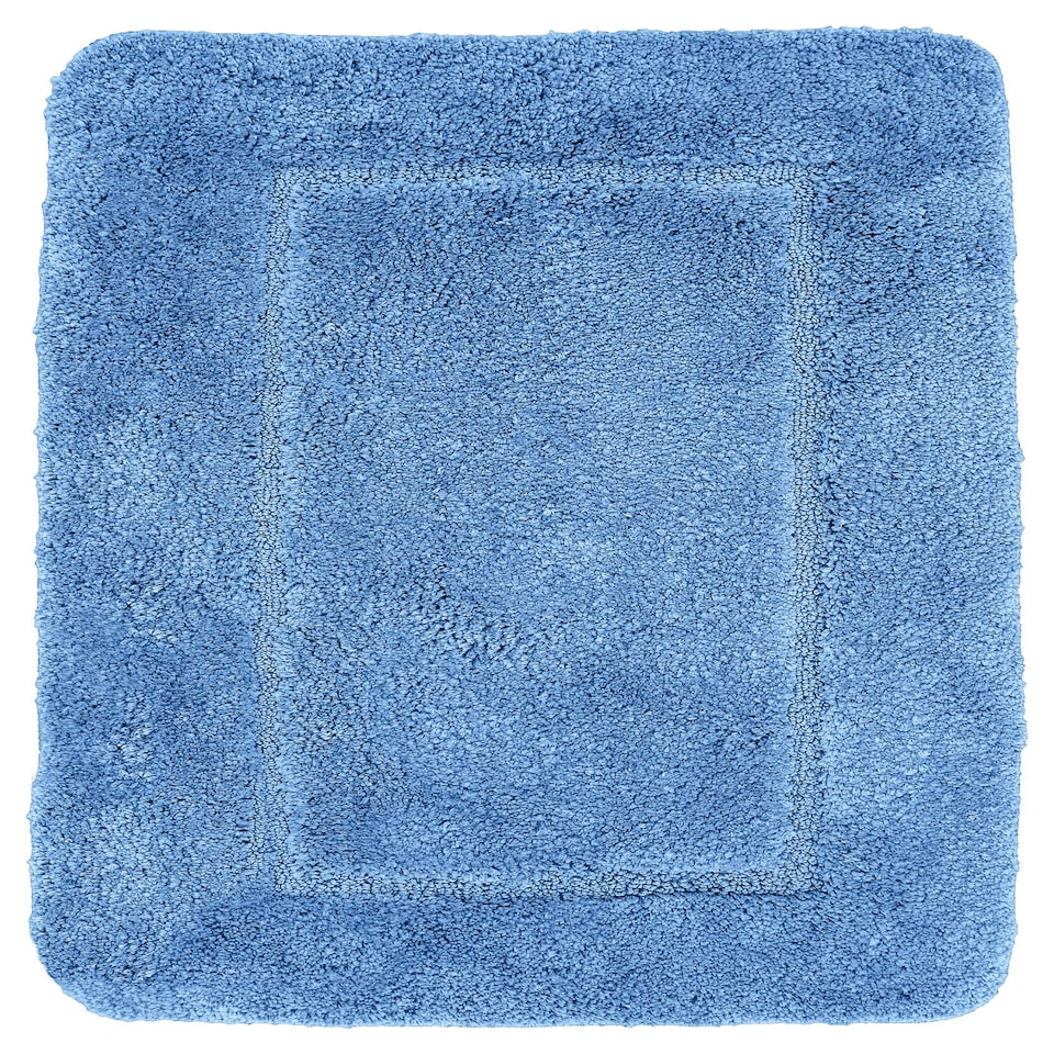 image 1 of Velosso Mayfair Microfibre Bathmat Antislip Blue | Bath Rug
