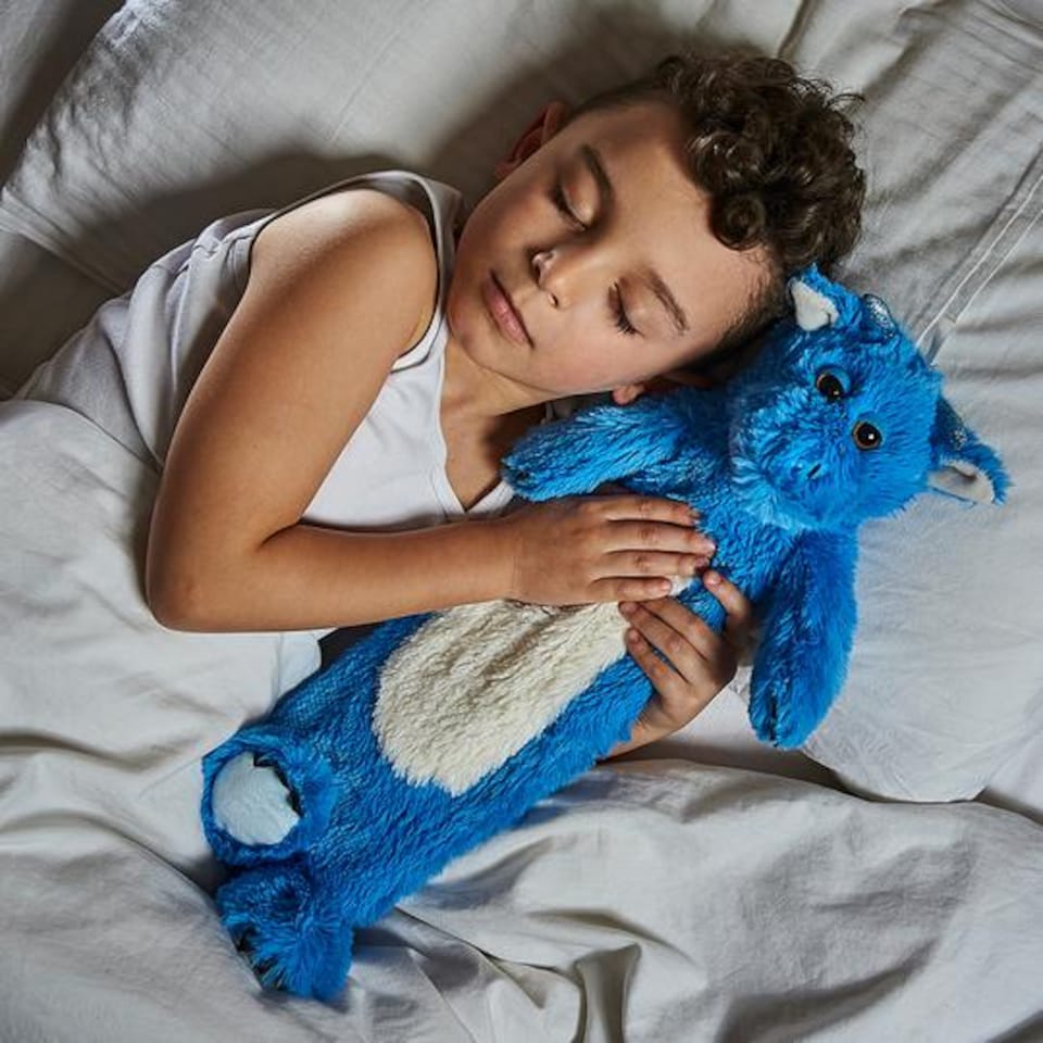 image 1 of Warmies Hot Water Bottle With Cosy Cute Plush Removable Character/Animal Cover, Dragon
