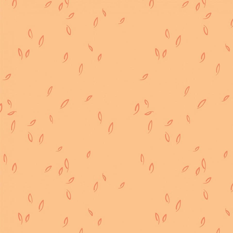 Art Gallery Fabrics Dancing Leaves Apricot Hazelwood 100% Cotton Poplin Dressmaking Fabric per metre - 110cm / 43" Wide