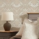 image 1 of Artist's Garden Wallpaper in Shades of Cream Multi