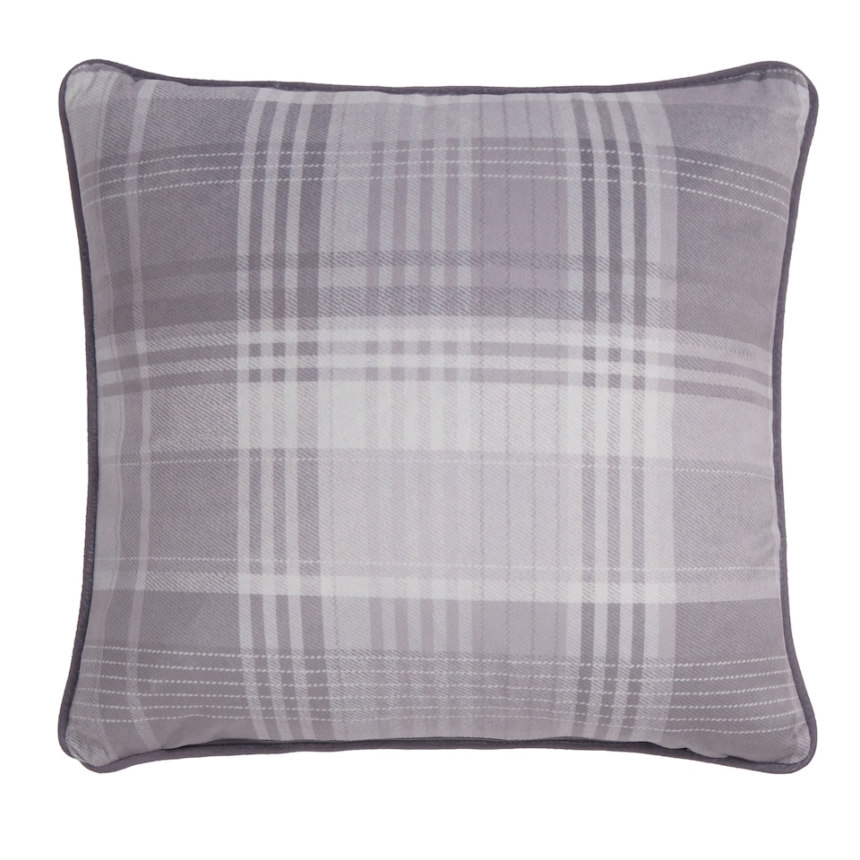 image 1 of D & D Forest Animals Filled Cushion Grey