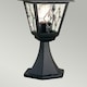 image 3 of Norfolk 1 Light Outdoor Pedestal Lantern Black IP43, E27