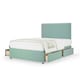image 1 of Neptune Spring Duckegg Plush Velvet 4 Drawer Divan Set And Valencia Headboard Double