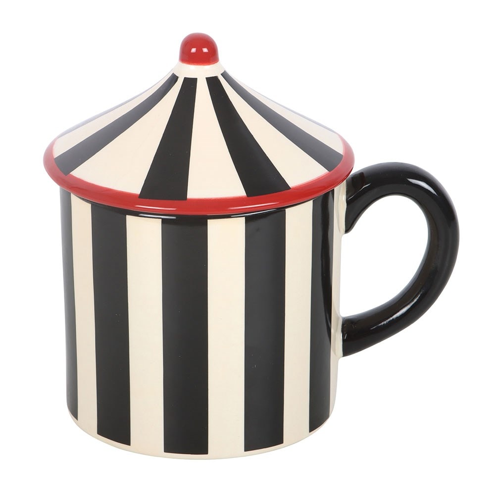 Something Different Circus Tent 370ml Mug Black Black/White One Size 1