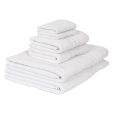 Nicola Spring 6pc Cotton Towels Set - 160cm x 90cm - White