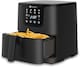image 1 of 5.5L Digital Air Fryer with Timer and Low Fat Oil Free Black