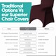 image 4 of Chair Cover Spandex Polyester Stretch Fabric Dining Slipcovers - 10pcs