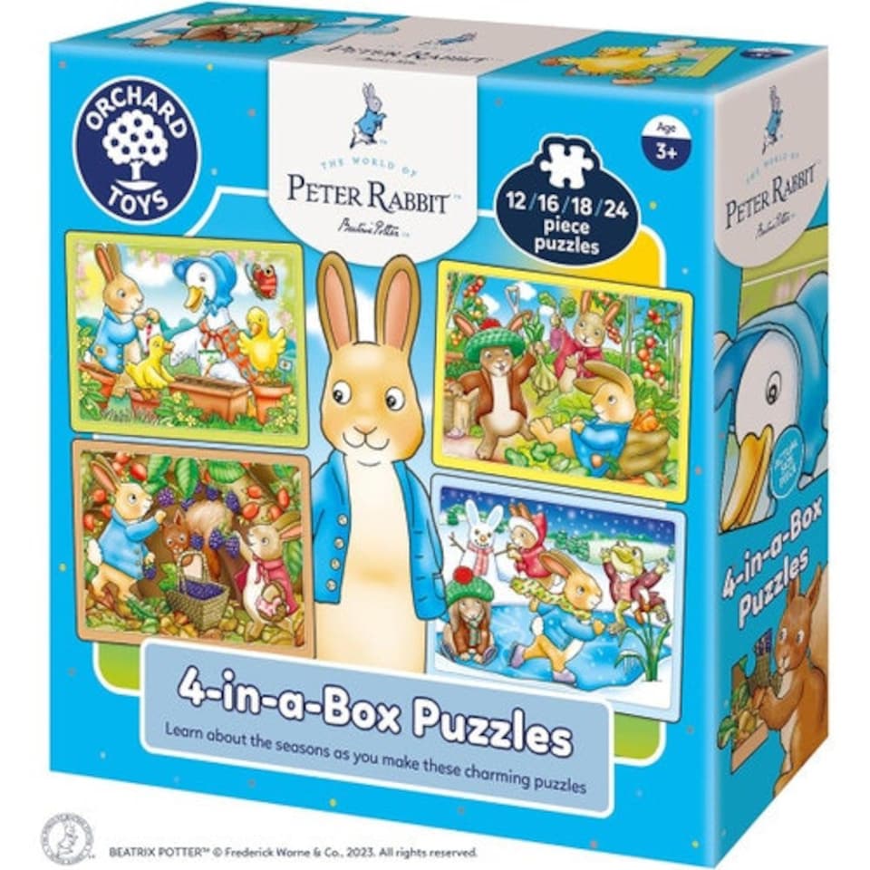 image 1 of Orchard Toys Peter Rabbit 4-In-A-Box Puzzles