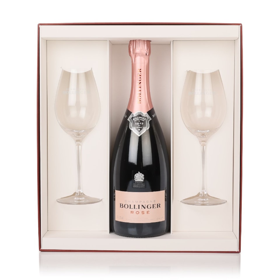 image 1 of Bollinger Rose with 2x Elizabeth Glasses | Clear