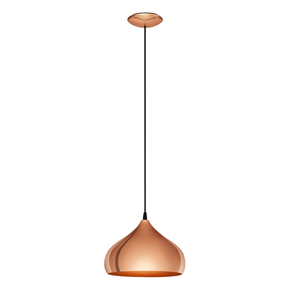 image 1 of EGLO Hapton Vintage Copper Steel Single Pendant