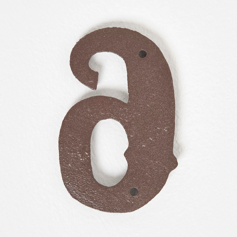 image 1 of Homescapes Cast Iron House number, 6