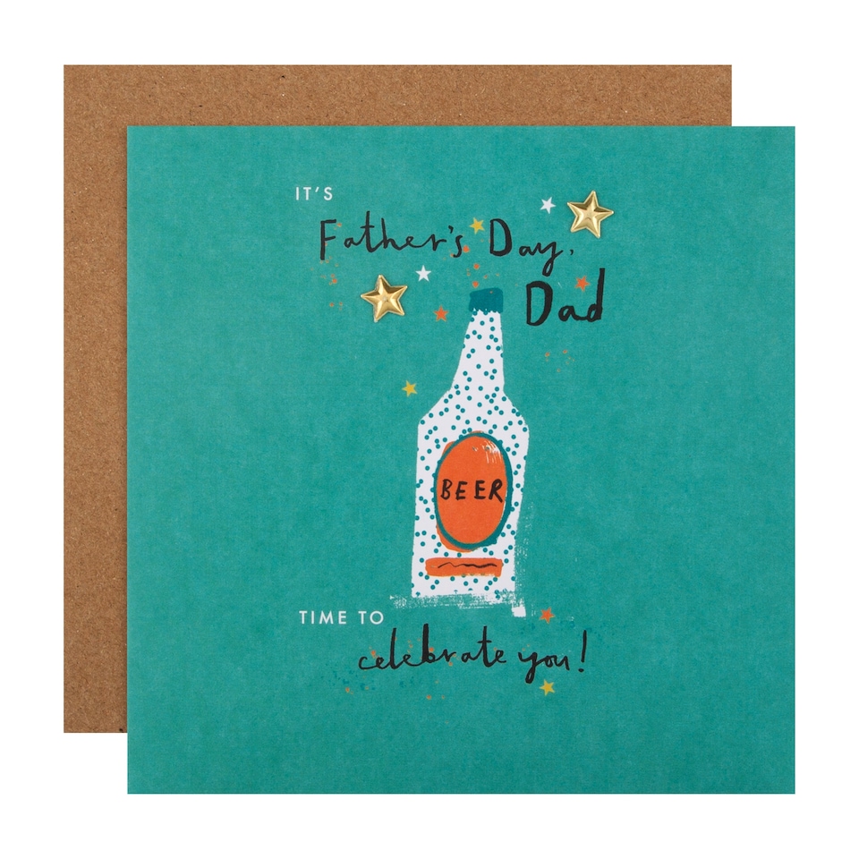 image 1 of Hallmark Father's Day Card For Dad - 'Celebrate You' Beer Design