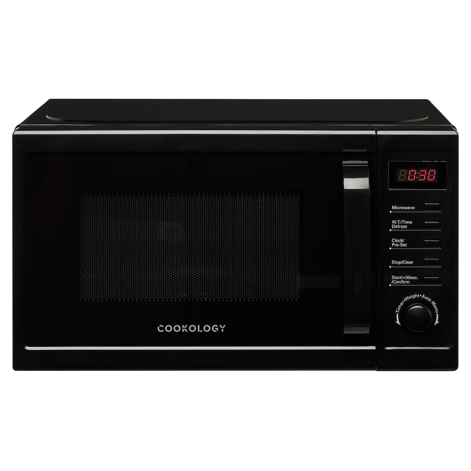 image 1 of Cookology 800W Microwave 20L Digital Freestanding - CFSDI20LBK Black