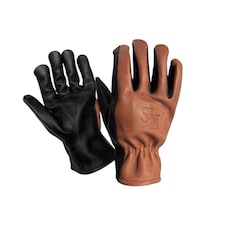 Kent & Stowe Sure & Soft Leather Gardening Gloves Small Size Durable Garden Work Gloves with Reinforced Stitching and Comfortable Fit | Brown | Brown, Black | Small