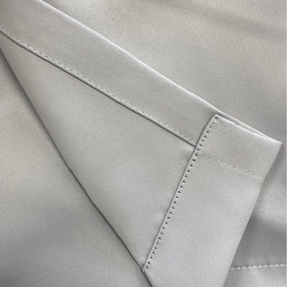 image 1 of Enhanced Living Nightfall Plain Supersoft Grey Thermal Blockout Eyelet Curtains (PAIR) - 66 x 54 inch (168 x 137cm)