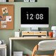 image 4 of SoBuy Wooden Monitor Stand with 2 Drawers, White/Natural, 18.5x7.0x4.3 inches, 2.8 kg - BBF02-WN