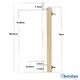 image 8 of Bettacare Wooden Multi Panel Flexible Pet Barrier, Natural Wood, up to 176cm Wide, Dog Barrier for Pets Dogs and Puppy Cream | Natural