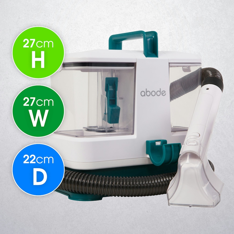 image 1 of Abode ASC24C Carpet Cleaner 800ml Water Tank Spot Cleaner & Stain Remover White