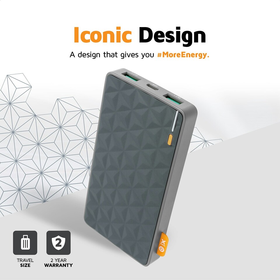 image 1 of Xtorm 20W Fuel Series Power Bank 10.000 Grey Orange