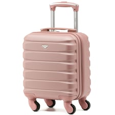 40x30x20cm Wizz Air & Vueling Maximum Size Free Cabin Carry On Lightweight 4 Wheel ABS Hard Case Suitcases Cabin Carry On Hand Luggage Pink | Rose | Cabin Bag