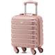 image 1 of 40x30x20cm Wizz Air & Vueling Maximum Size Free Cabin Carry On Lightweight 4 Wheel ABS Hard Case Suitcases Cabin Carry On Hand Luggage Pink | Rose | Cabin Bag