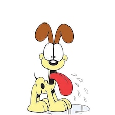 Garfield Odie Lifesize Cardboard Cutout - 104cm
