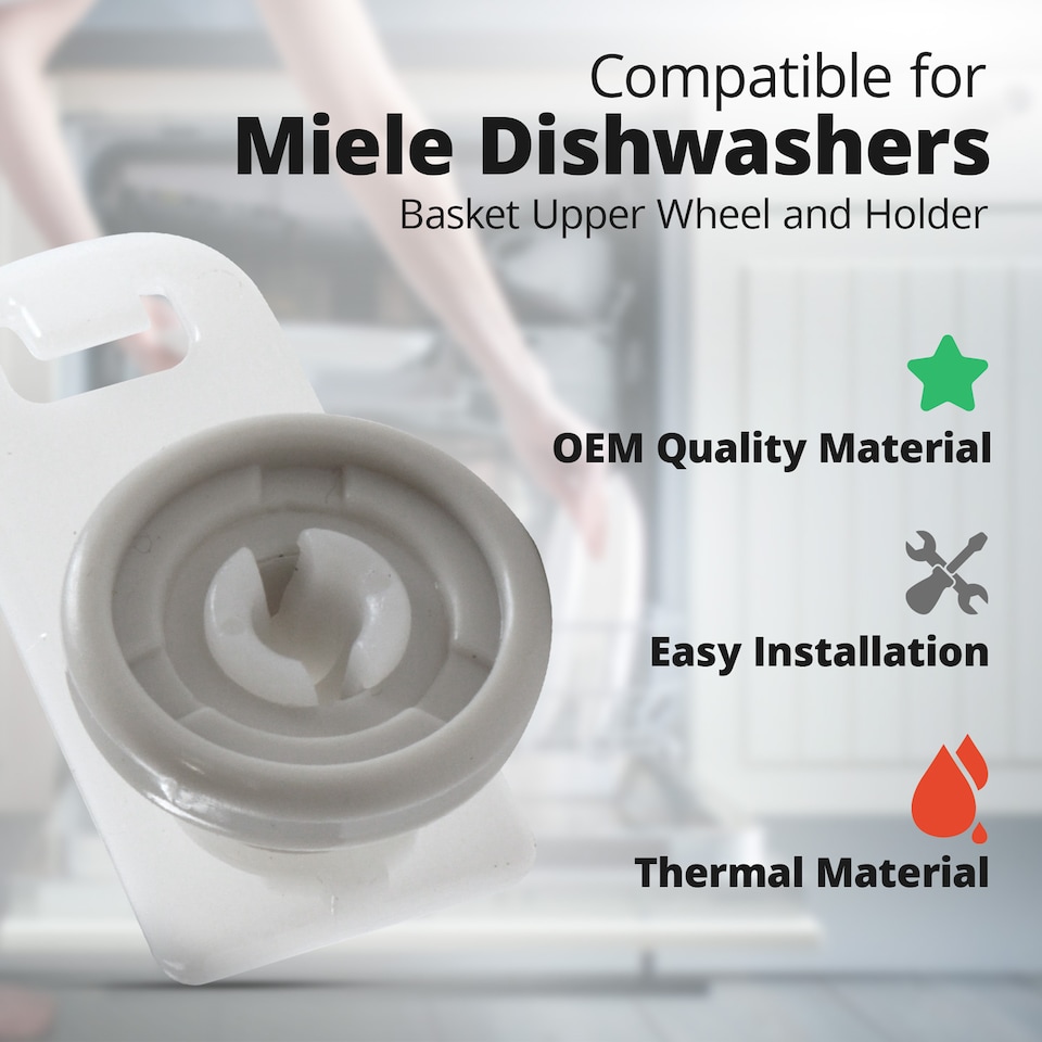image 1 of Reliapart Basket Wheel and Holder for Miele SC Series Dishwashers